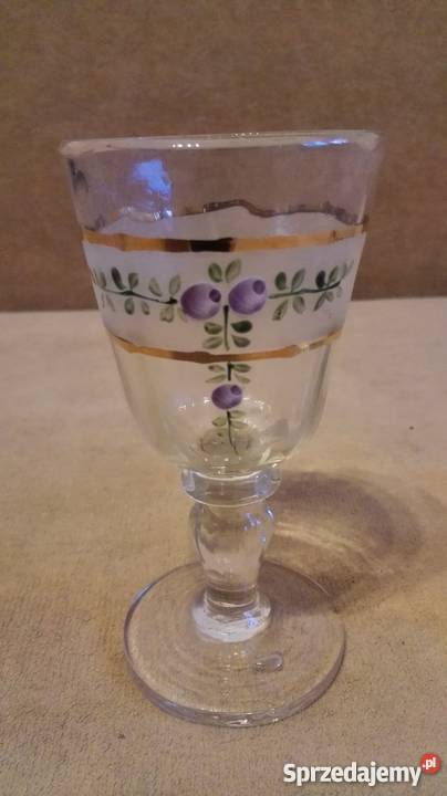Stare kieliszki grube szkło opolskie Nysa