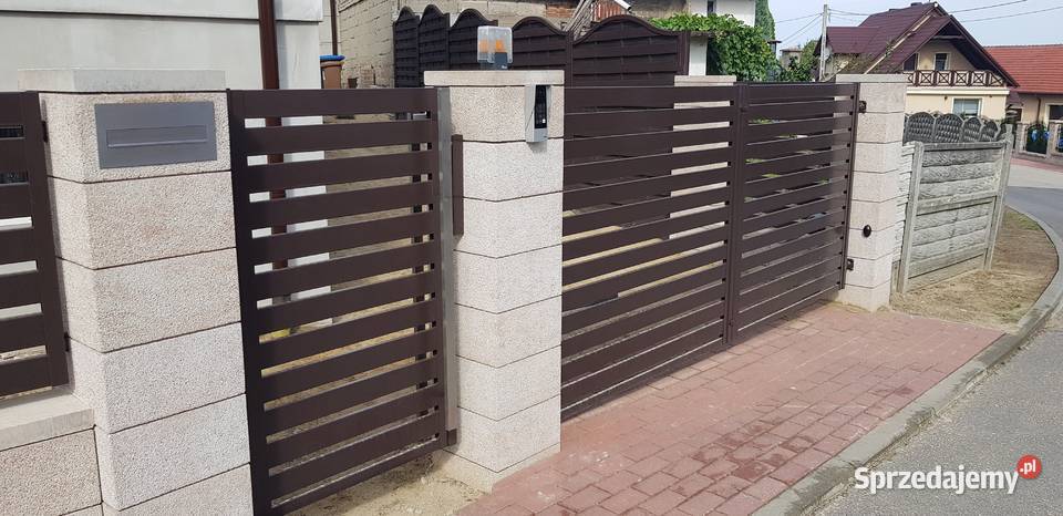 Brama skrzydłowa 400x120 MASTER 83 ogrodzenia Ostrów Wielkopolski