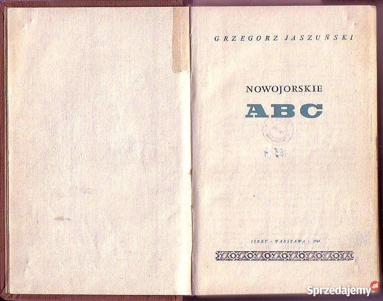 6982 NOWOJORSKIE ABC GRZEGORZ JASZUŃSKI Książki i Podręczniki małopolskie Czyrna sprzedam