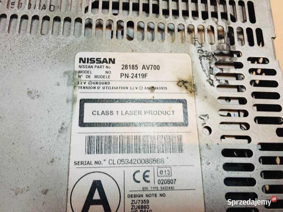 Czytnik płyt nawigacji Nissan primera p12 Szczecin sprzedam