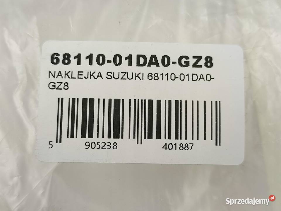 NAKLEJKI KOMPL 4 NA BAK SUZUKI GS500F 20012006 osobowe