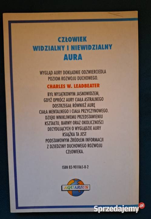 Człowiek widzialny i niewidzialny Charles W Rok wydania 1902 opolskie Jasiona sprzedam