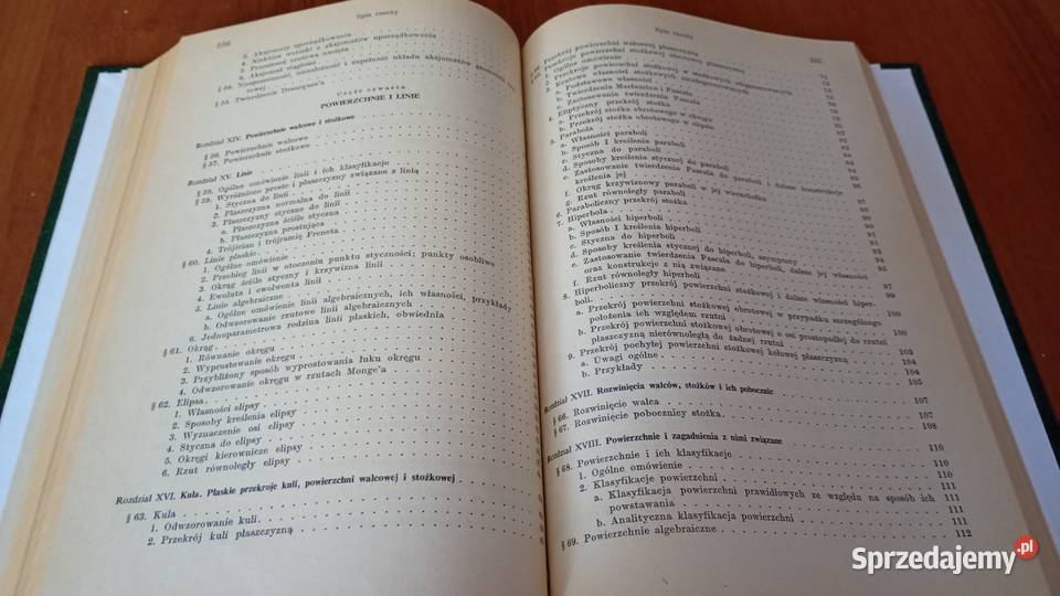 Geometria wykreślna 2 rzutowa album rysunki matematyka Gdańsk