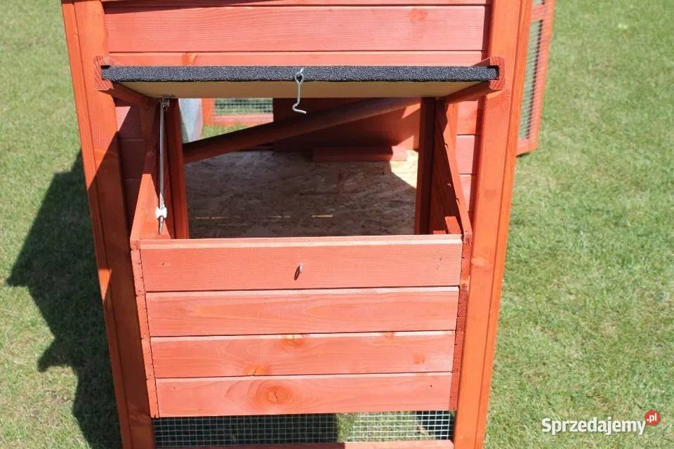 Kurnik kur NICO z wolierą brązowy Dla ptaków Trzemeśnia