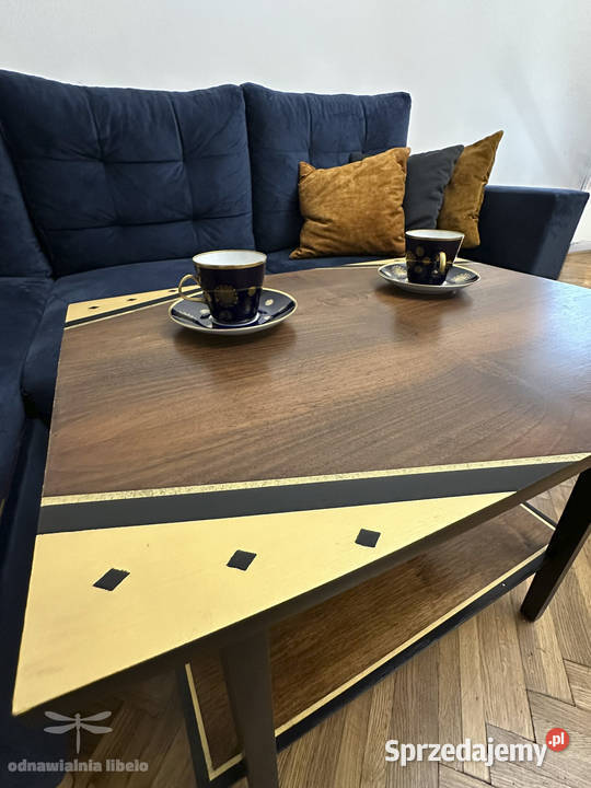 Odnowiony stolik kawowy PRL śląskie Bielsko-Biała