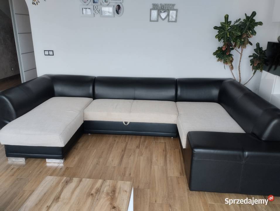 Narożnik U z funkcją spania sprzedam