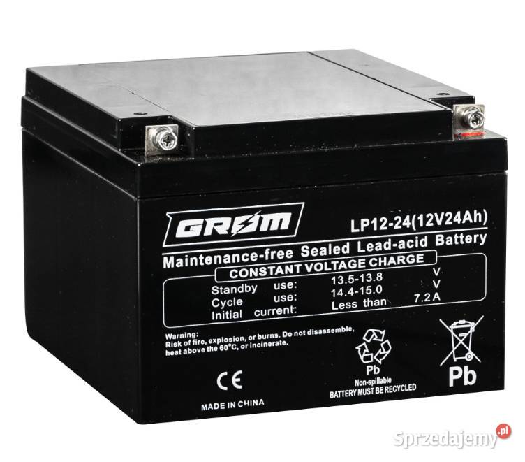 Akumulator 12V 24Ah GROM LP1224
