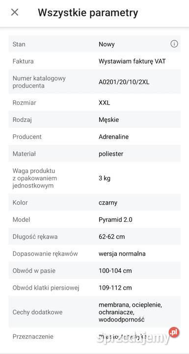 Strój motocyklowy Adrenaline Pyramid 20 XXL