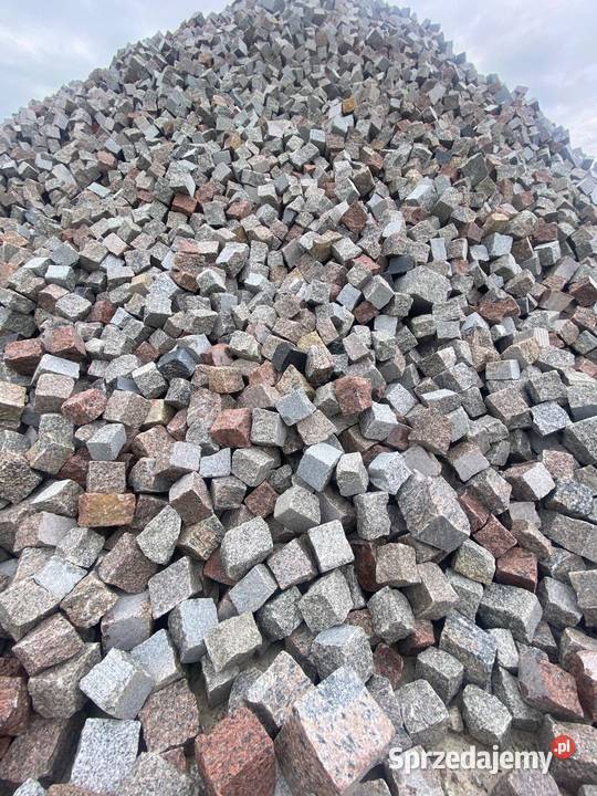 Kostka granitowa łupana 46 mieszanka kolorów Kostka brukowa