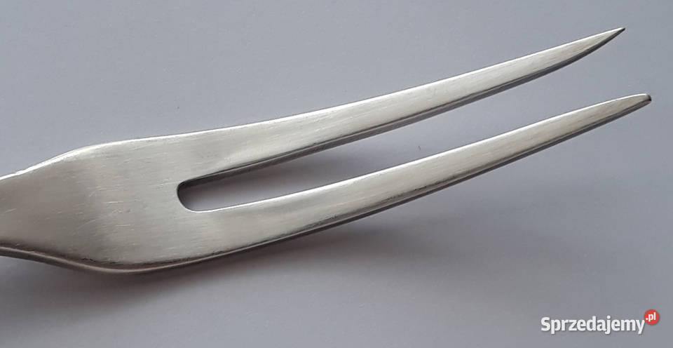 Posrebrzany widelec serwingowy do wędlin mięs 2 Dąbrowa Górnicza