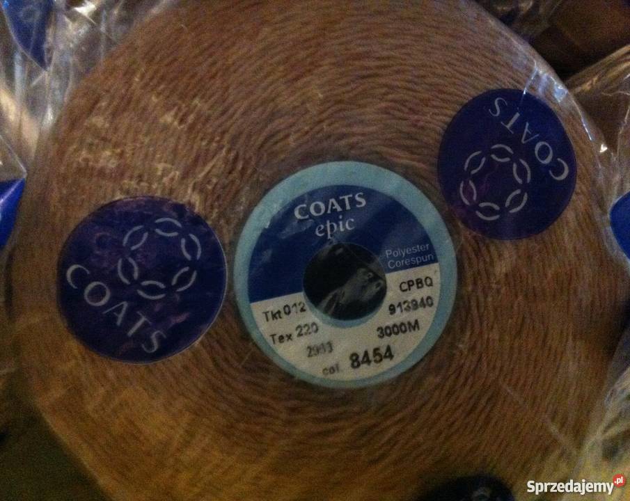 Nici szwalnicze COATS epic Tkt 012 Tex 220 Tarnowo Podgórne sprzedam