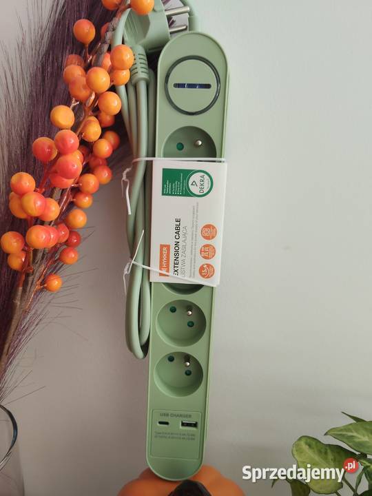 Listwa zasilająca przedłużacz HYKKER funkcja USB Wrocław sprzedam