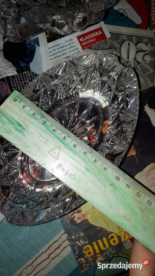 Kryształowe naczynie głęboka popielnica Warszawa sprzedam