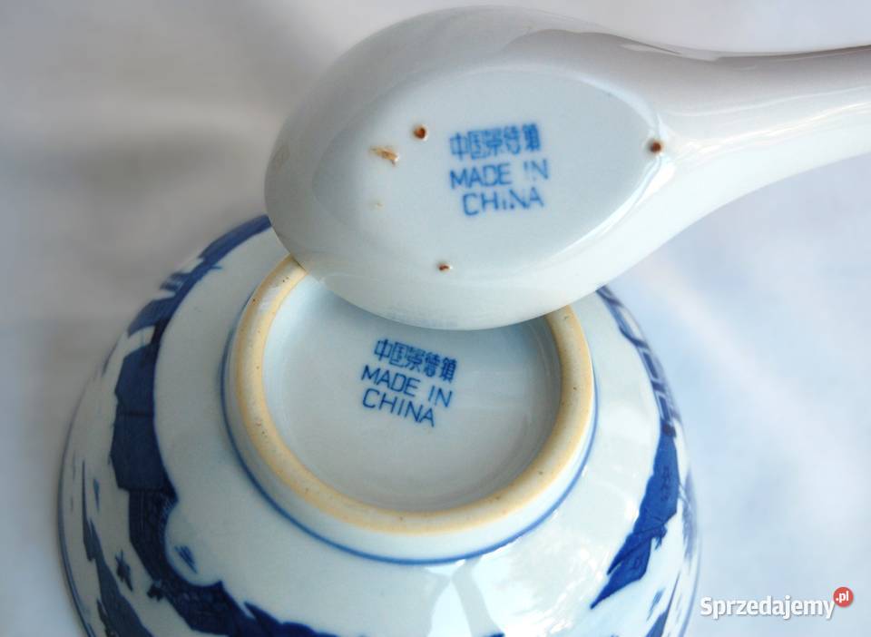 Chińska porcelanowa miska łyżka 6 porcelana Lublin