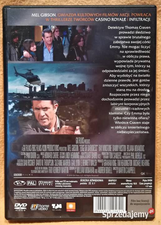 Płyta dvd Furia Mel Gibson Warszawa