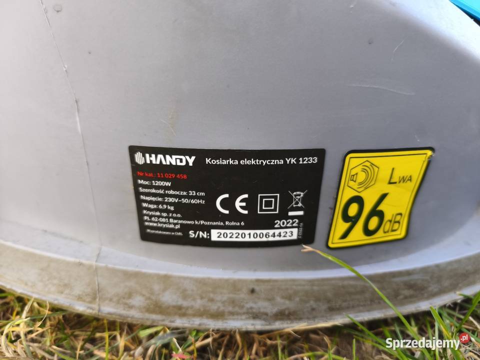 Kosiarka elektryczna Handy YK1233 pomorskie Brusy