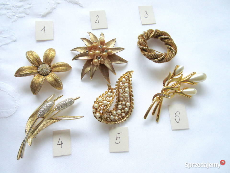 Stara biżuteria broszki lata 80 Straszydle