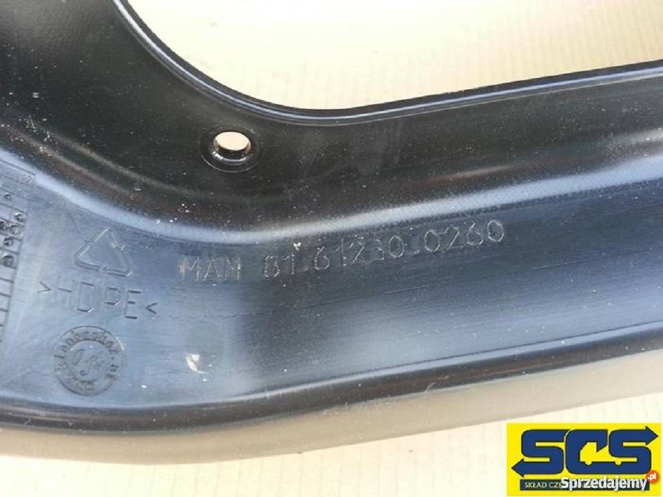 MAN TGL BŁOTNIK PRAWY NADKOLE NOWY ORYGINAŁ ciężarowe