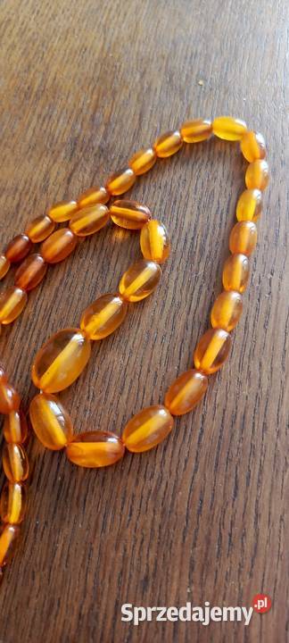 Naszyjnik bursztyn bałtycki oliwki vintage srebro Naszyjniki Białystok