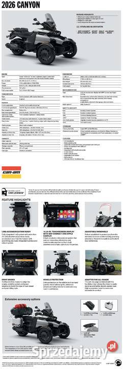 CanAm CANYON STD 1330 ACE SE6 Sterling Silver ABS Nowy Sącz