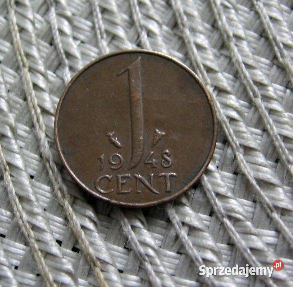 Holandia 1 Cent 1948r wielkopolskie Kalisz