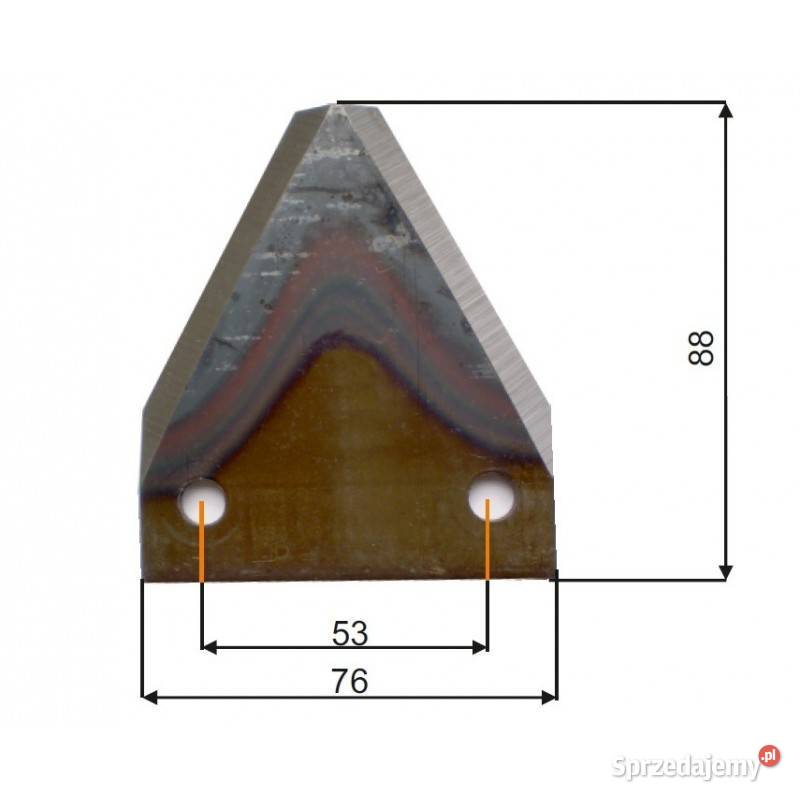 Nóż do paszowozu prosty gładki 76x82x3 APL00049 małopolskie Kamionna sprzedam