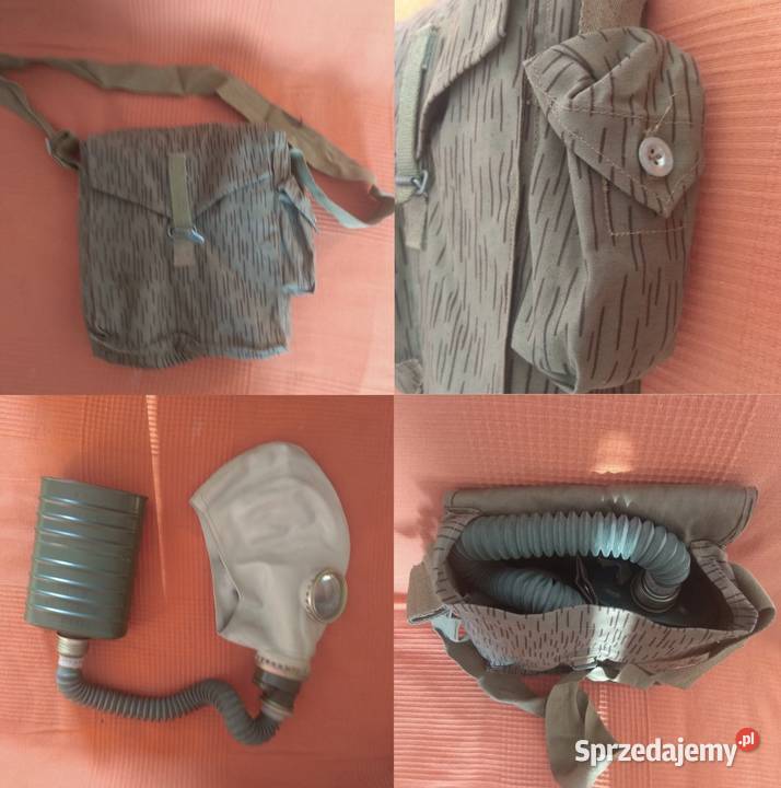 RETRO maska gazowa PRL kompletna torba typ Warszawa