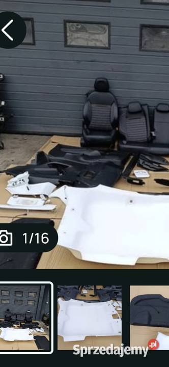 KANAPA DRUGI RZĄD PEUGEOT 208 I Hatchback FOTEL Rok produkcji 2015 Lubin
