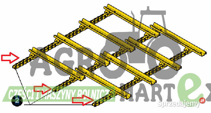 47483258 84971285 ZESTAW ŁAŃCUCHÓW TC CNH New Holland Wichrów