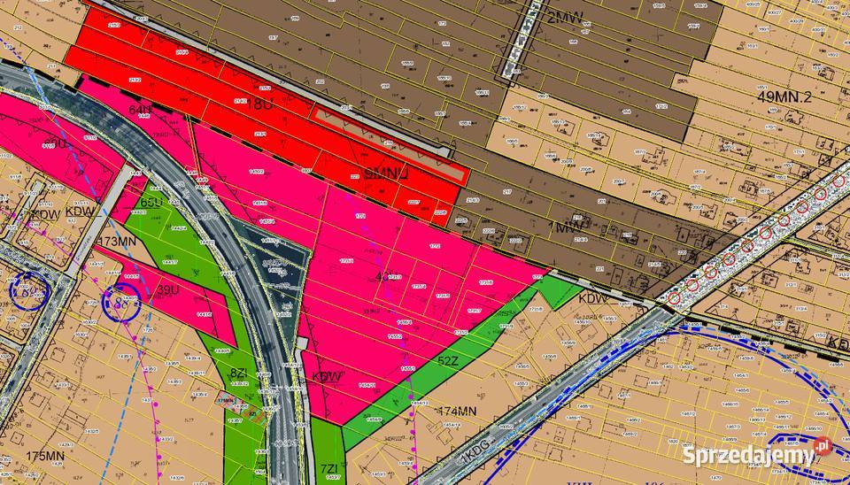 Działki inwestycyjneusługowe w Wieliczce Zabawa Wieliczka