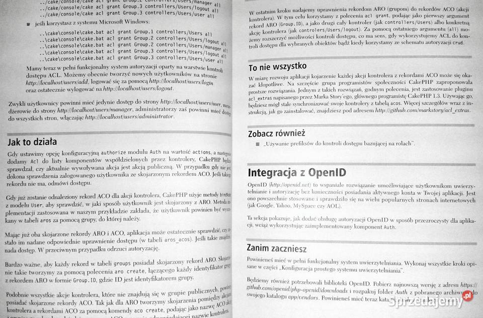 CakePHP 13 Programowanie aplikacji Receptury M Chełm