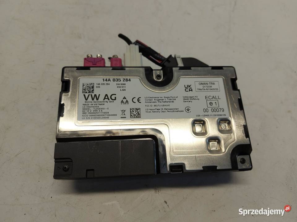 SKODA Enyaq 5LA iV85 Moduł sterownik Online osobowe