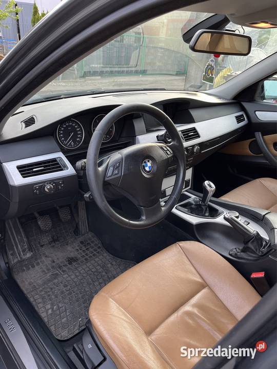 BMW E61 jasne skóry manual 352000km