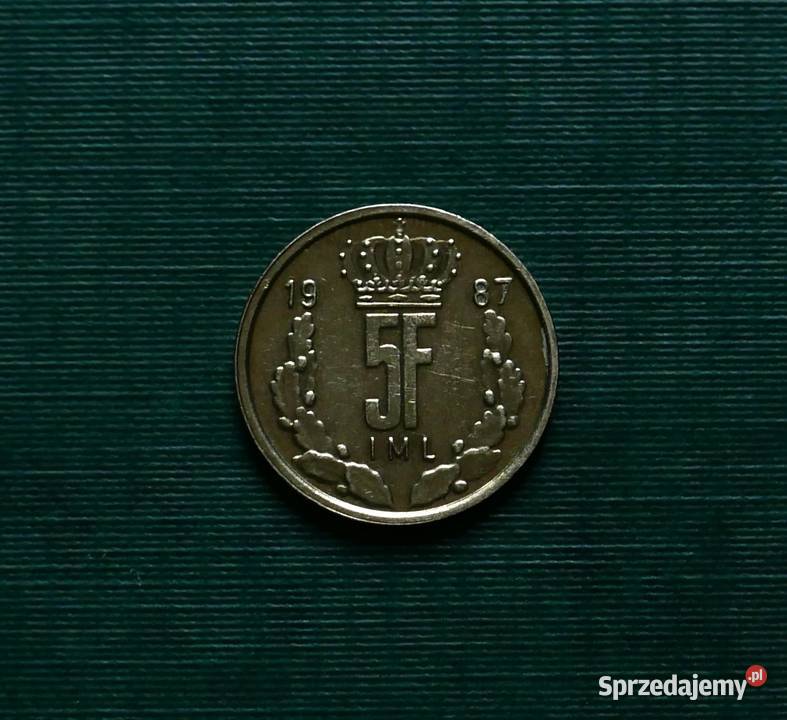 LUKSEMBURG 5 franków 1987r Gliwice