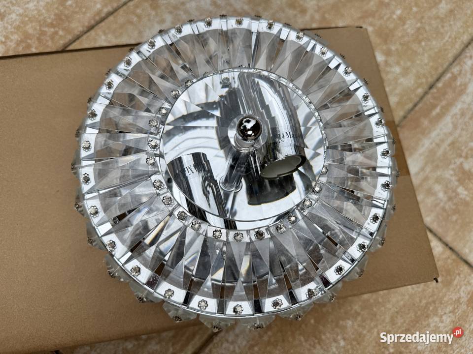 Plafon kryształkowy okrągły lampa wisząca Garwolin