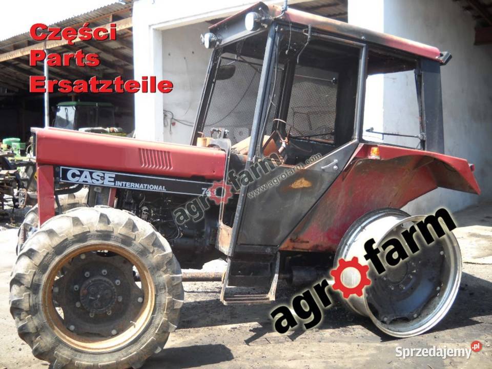 Case 743 części skrzynia biegów silnik most oś Byków