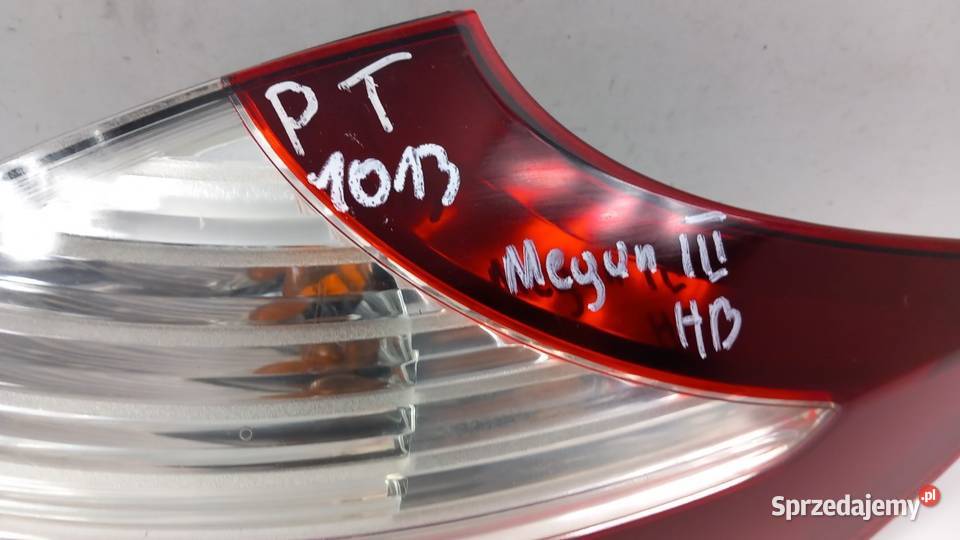 RENAULT MEGANE III HB LAMPA TYŁ PRAWA osobowe wielkopolskie Zbierkowo