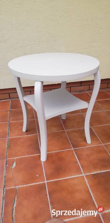 Stolik kawowy okolicznościowy stylowy beżowy Garwolin