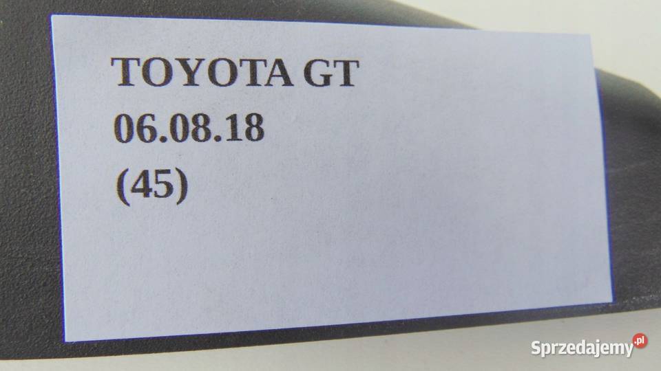 PLASTIKI WNĘTRZA OSŁONA TOYOTA GT86 4 osobowe