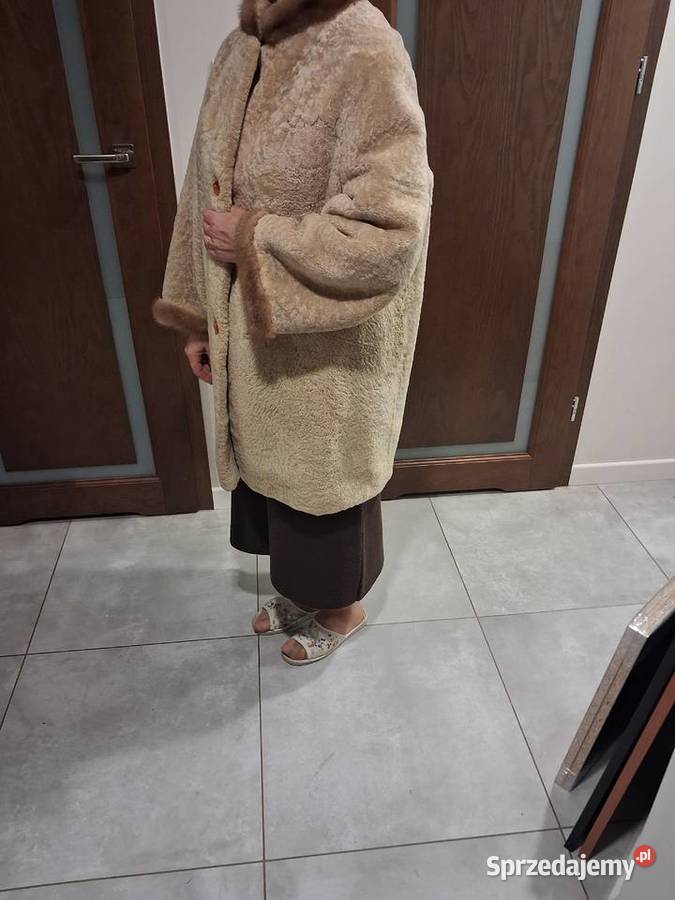 Futro naturalne brązowy/beżowy Kurtki i płaszcze małopolskie Tarnów