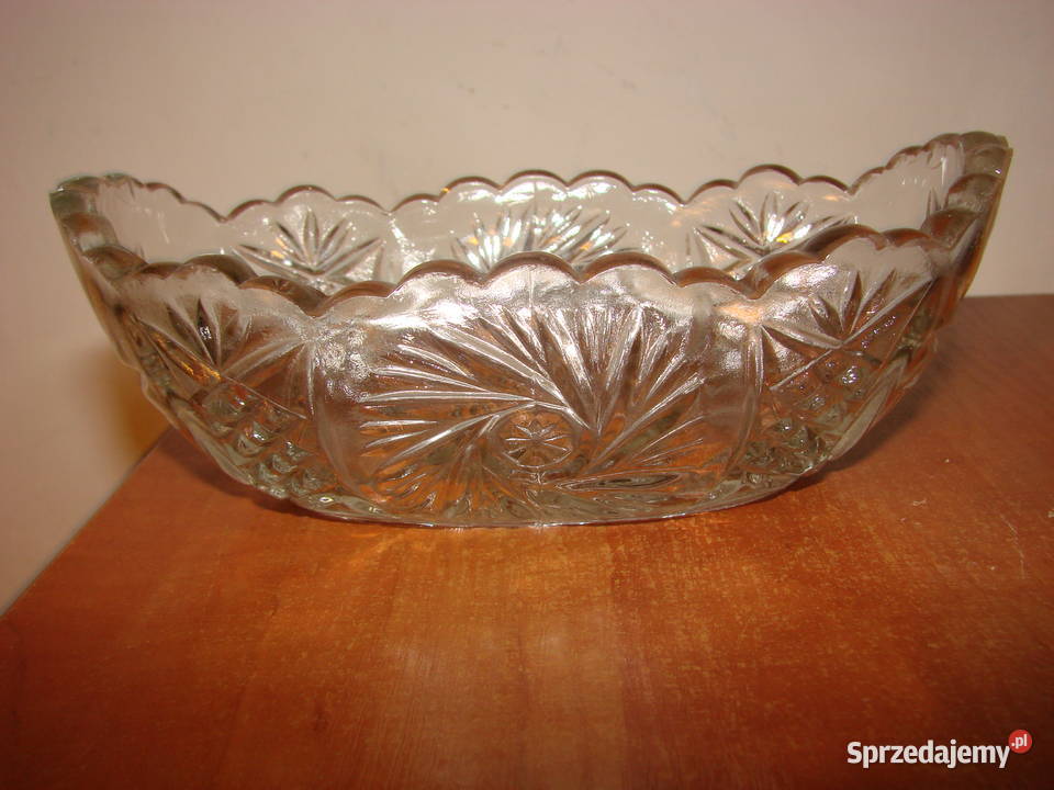 szklana żardiniera PRL Pruszcz Gdański