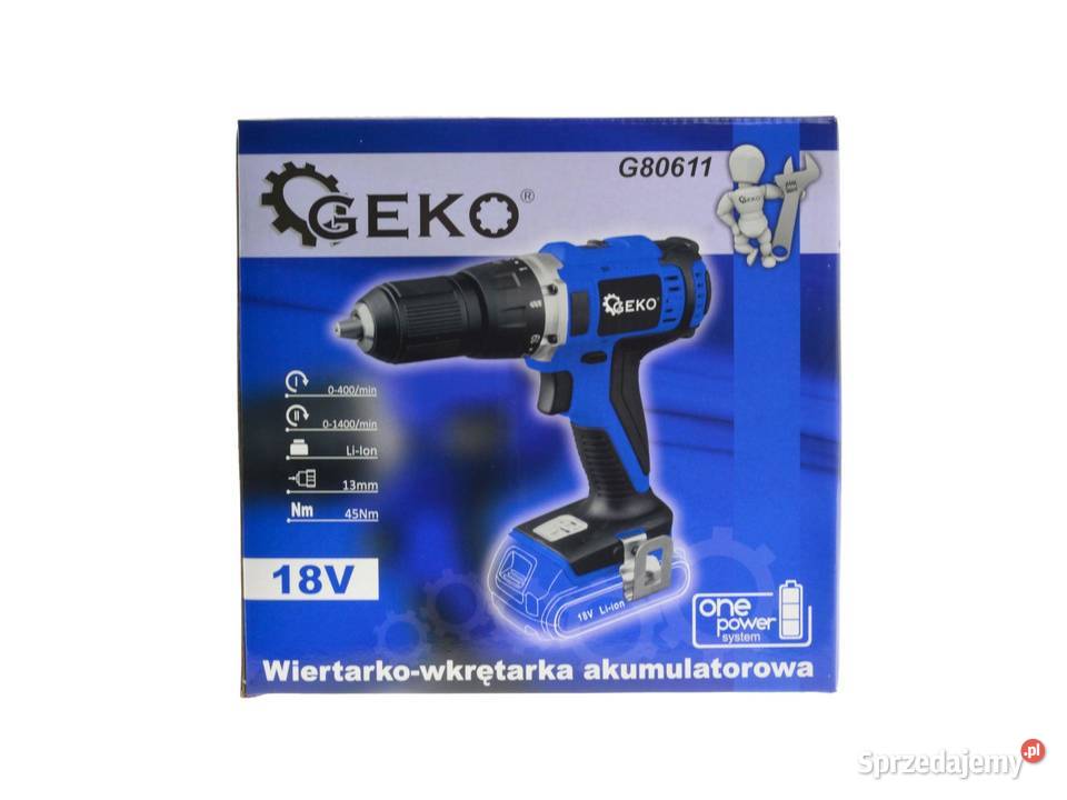 Wiertarkowkrętarka akumulatorowa Liion 18V 45Nm Białystok