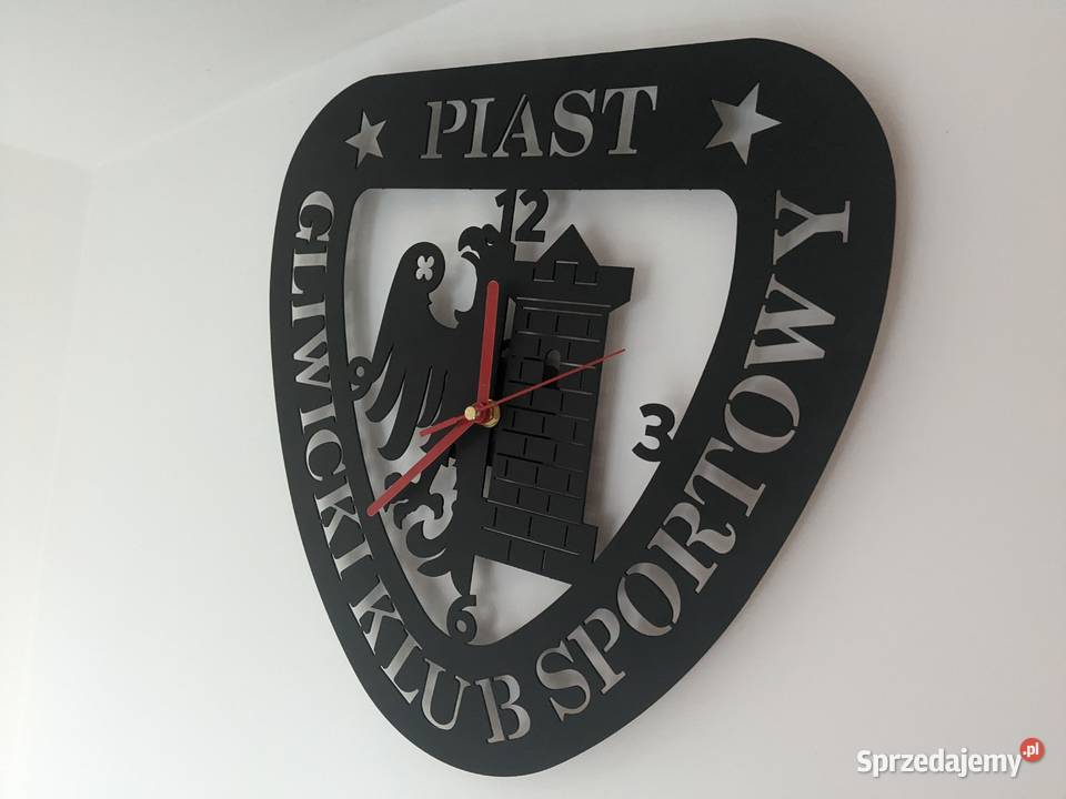 Piast Gliwice Zegar ścienny piłka nożna śląsk czarny śląskie sprzedam