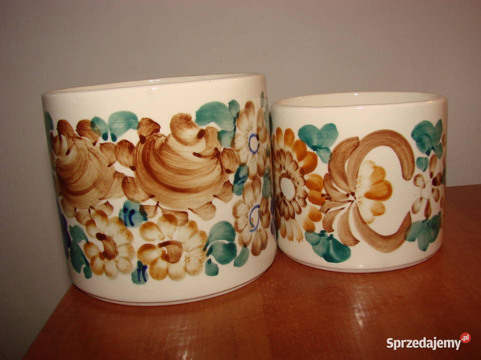 Włocławek fajansowy pojemnik kuchenny PRL pomorskie