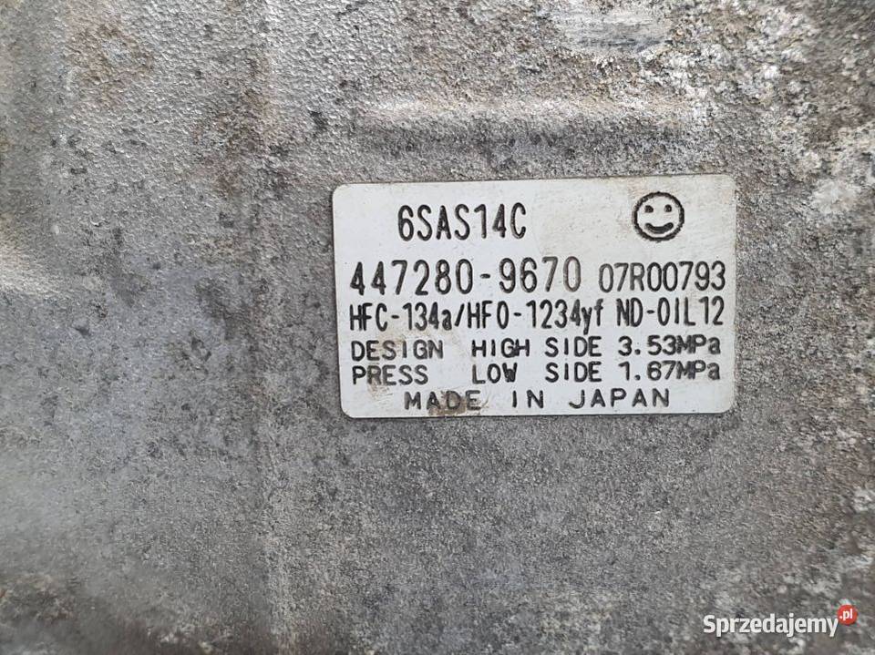 SPRĘŻARKA KLIMATYZACJI CADILLAC CTS 4472809670 Lipno