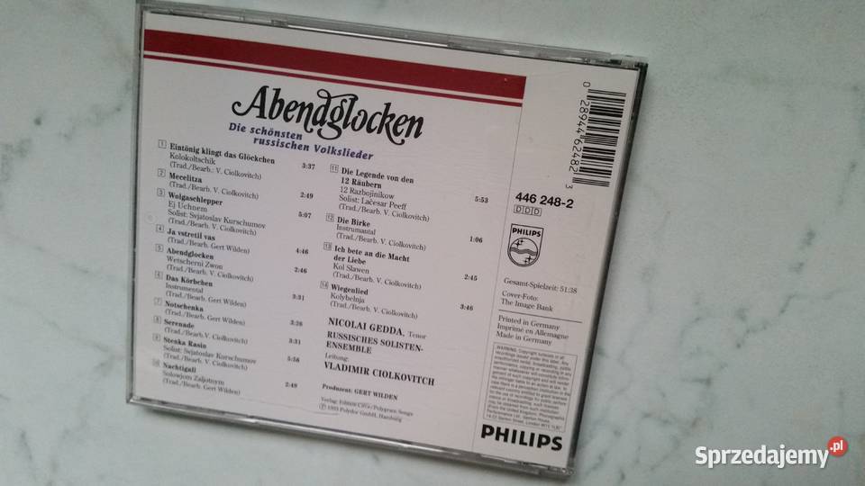 Nicolai Gedda tenor Abendglocken 1993 Polydor CD Puławy