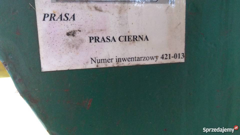 Prasa cierna mimośrodowa około 40 ton nacisku Żnin