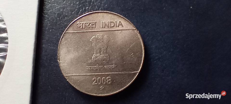 Stare monety 5 rupii 2008 Indie Lesko
