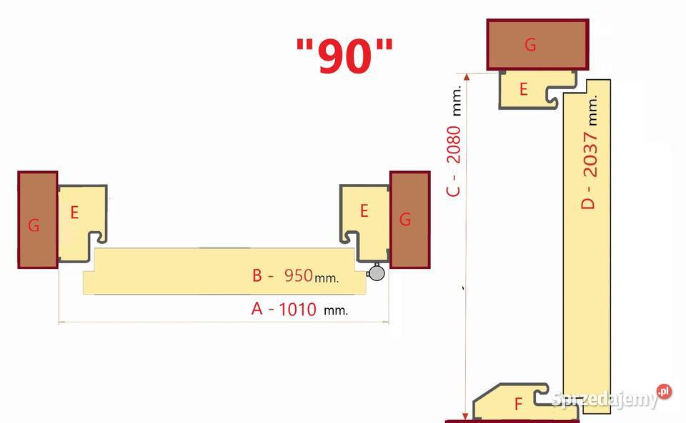 Drzwi Zewnętrzne Wejściowe Sa09 inox Lewe 90 Ciemniewo
