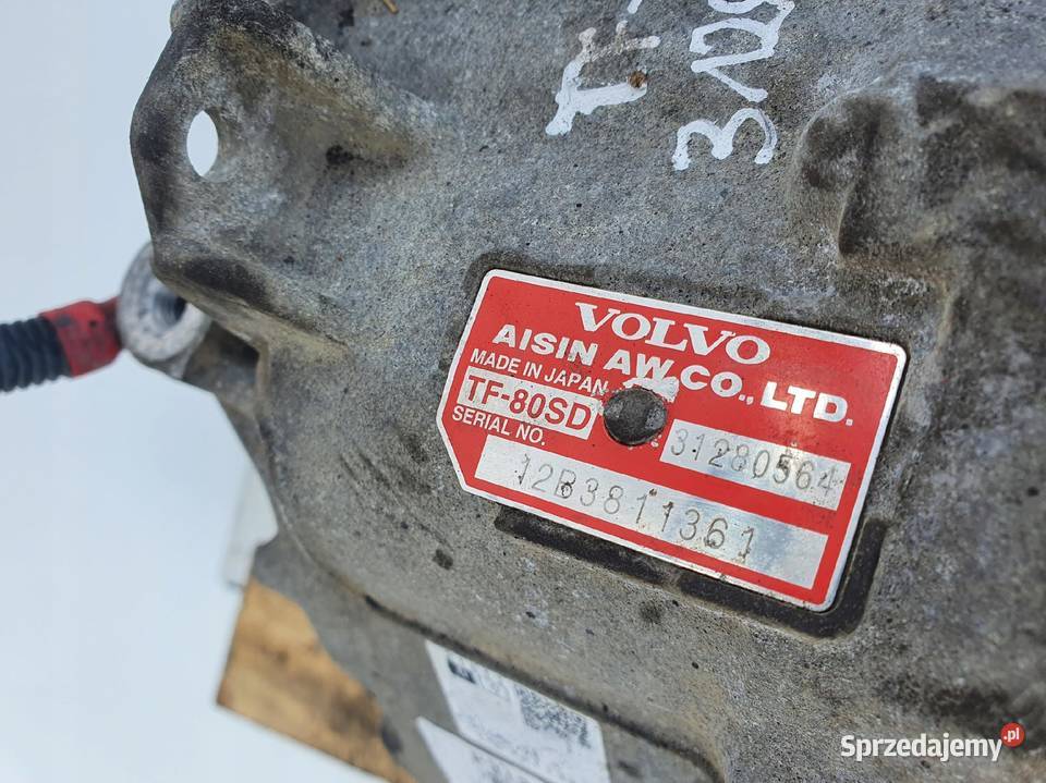 Volvo S80 II 20 D D5 SKRZYNIA BIEGÓW TF80SD osobowe Skrzynie biegów manualne Motoryzacja Janów